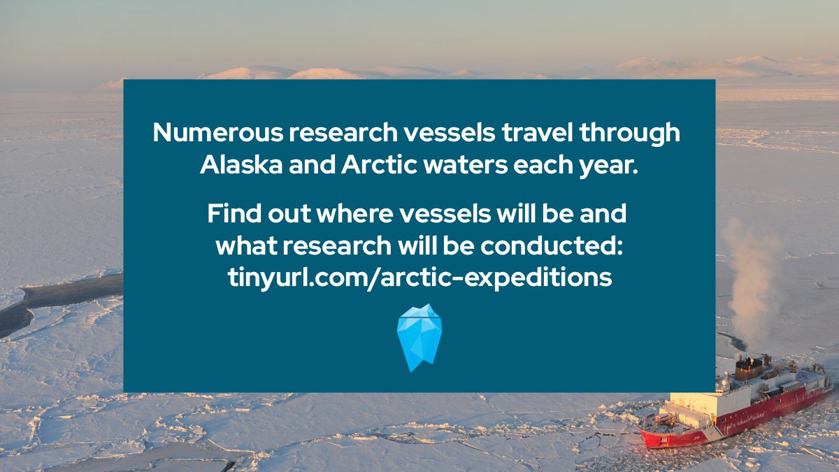 Where in Alaska/Arctic waters will researchers be working this season? We've compiled a list of planned research expedition dates, routes, and goals: iarpccollaborations.org/research-exped…