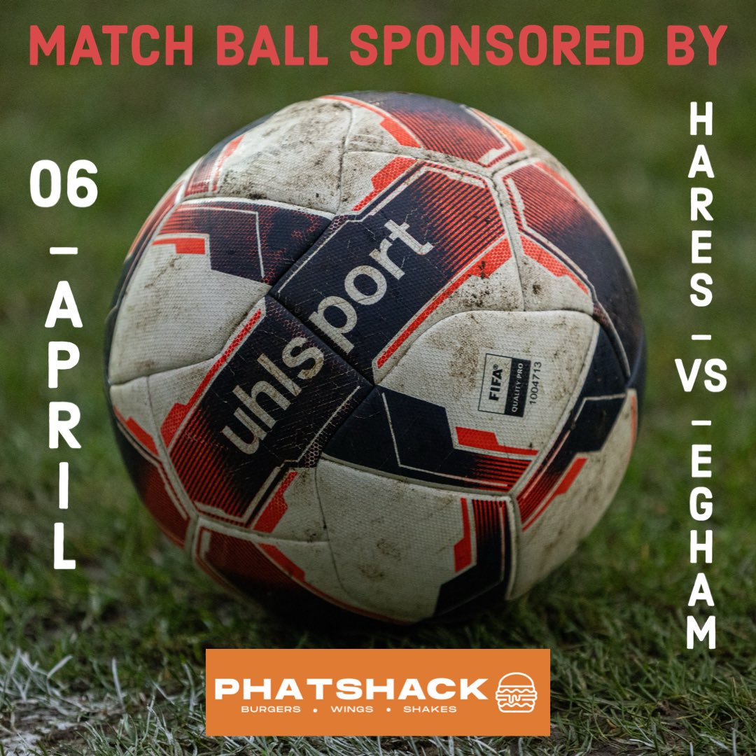 🚨NEXT UP🚨 🏆@ComCoFL 🗓️Sat 06 Apr 🕒KO - 3pm 🆚@EghamTown 🏟️Preston Park, UB9 6NE 🍔Burger Van Pitchside 🍻Bar Open - 12pm 🎟️Adults £8/ Conc £4/ U16s Free ⚽️Sponsored by Phatshack Come on you Hares 🐇 #thehares #ccl