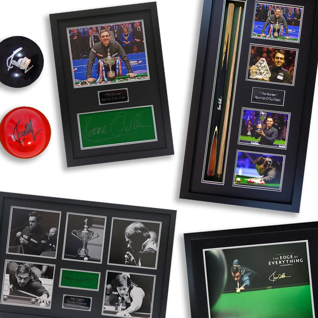 Build your collection today. An all new Ronnie O’Sullivan memorabilia collection has landed on ronnieosullivanshop.com - just in time for the World Championship.