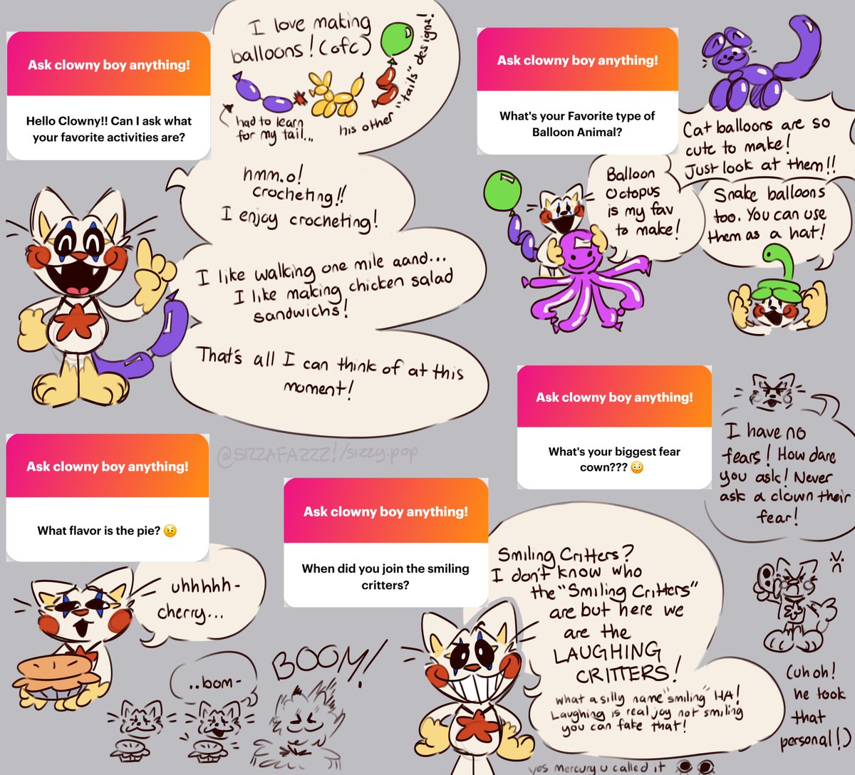 REPOST‼️‼️ Part 1 of Clowny Boy answering questions ^^ #SmilingCritters #SmilingCrittersAU #SmilingCrittersOC #LaughingCrittersAu #PoppyPlaytimeAU #Poppyplaytimeoc