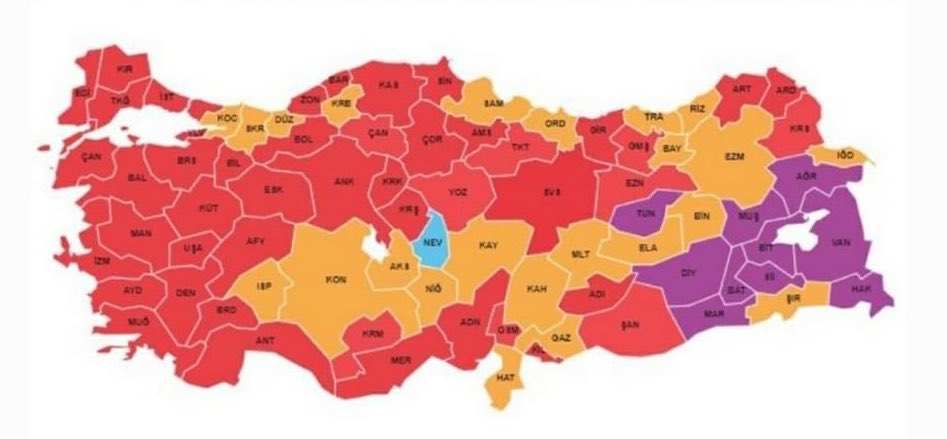 Haritadan da anlaşıldığı gibi #EmekliErkenSecimDedi