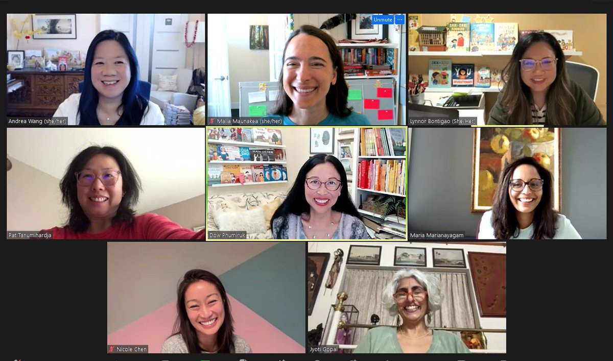 Just met with a group of lovely AANHPI authors and illustrators to discuss a new project! Get ready for a fabulous new substack newsletter, coming soon!