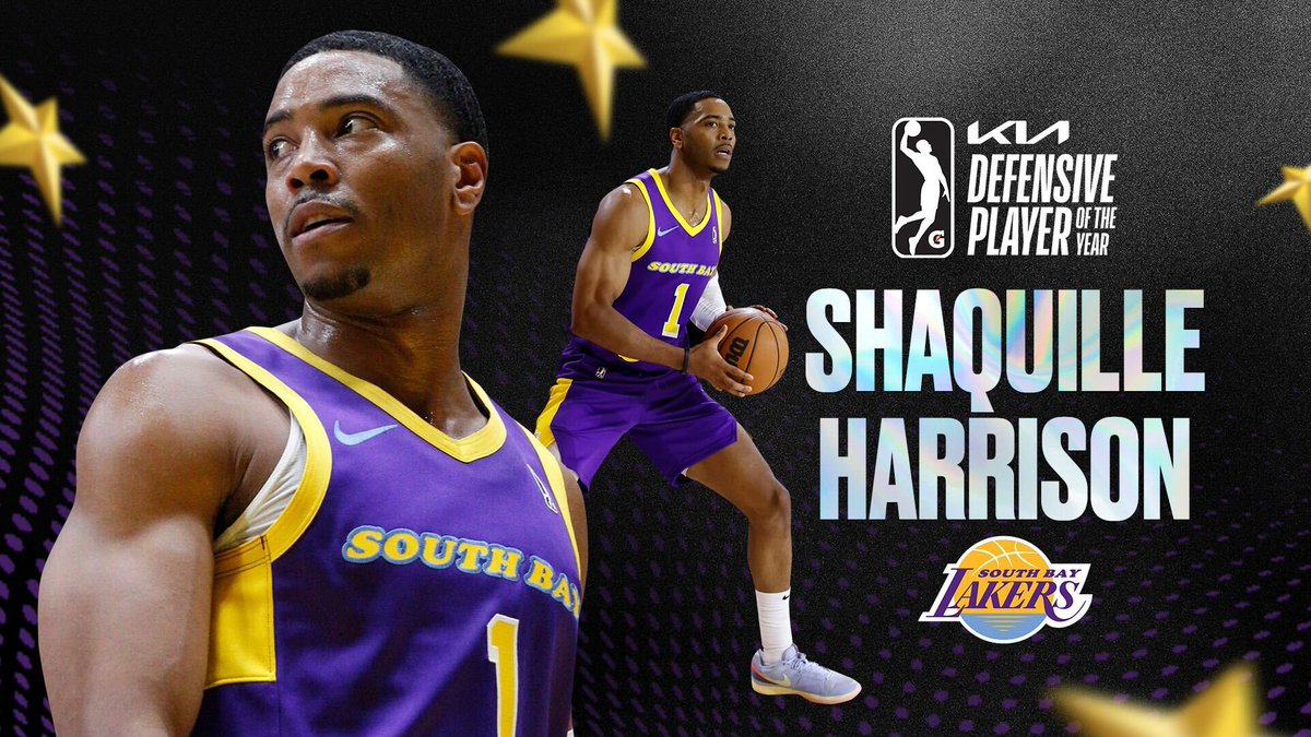 South Bay Lakers guard Shaquille Harrison has been named the 2023-24 Kia NBA G League Defensive Player of the Year. He earned the honor in a vote by the league’s 31 head coaches and general managers. Harrison led the G League in steals per game (2.9) and total steals (99) while…