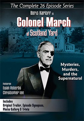DVDBlurayReport's tweet photo. . @FilmChest announces the release of a long lost series treasure on Apr. 30 • the complete collection of  Boris Karloff's Colonel March of Scotland Yard

Here are the details: https://t.co/eepvBGyue6

#DVD #physicalmedia https://t.co/DweMtyxzu4