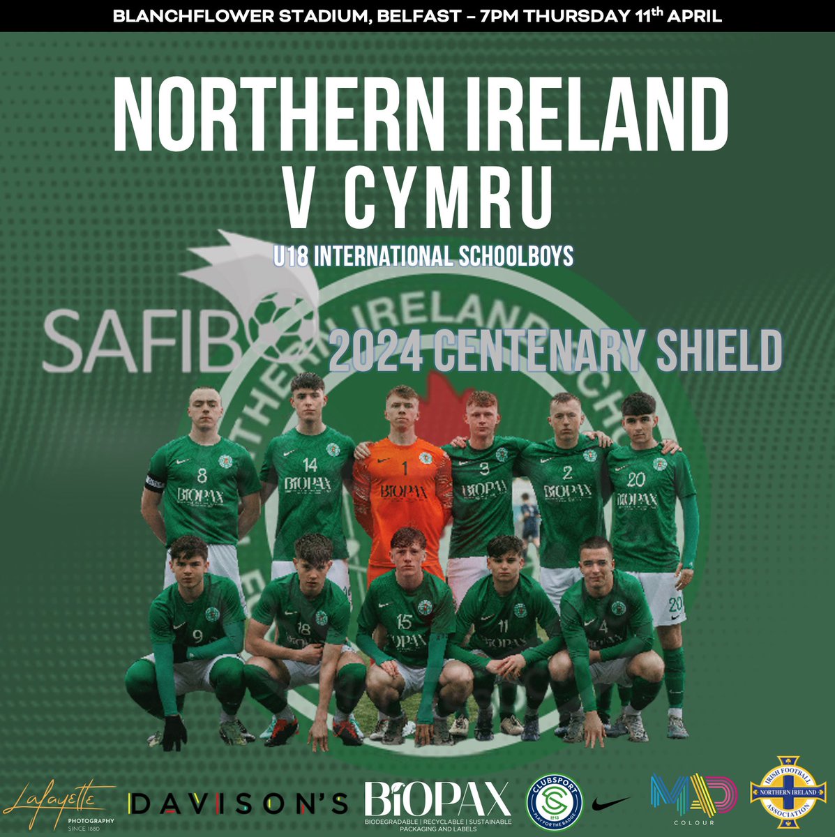 The U18 Centenary Shield, as it stands going into NI’s final fixture at home next Thursday: Country Pld W D L F A Pts N. Ireland 3 3 0 0 7 1 9 Cymru 2 2 0 0 7 3 6 R. Ireland 2 0 1 1 2 3 1 Scotland 3 0 1 2 3 7 1 England 2 0 0 2 1 6 0