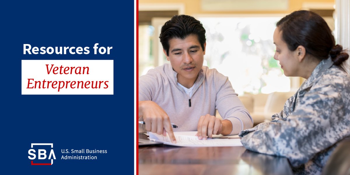 SBA has resources to support military and veteran entrepreneurs at every stage of business ownership – whether you’re just starting out or ready to grow. Learn more: sba.gov/veterans