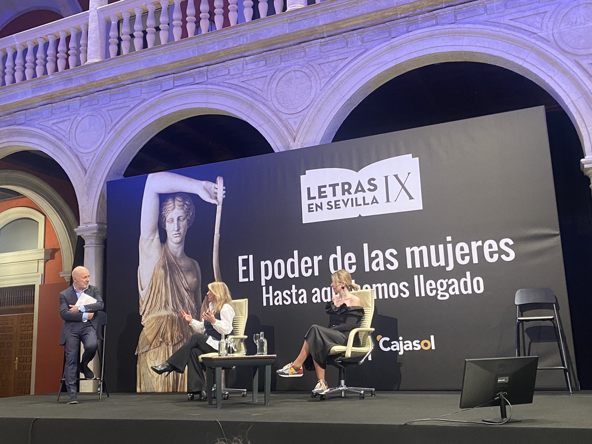 #LetrasenSevilla IX 'El poder de las mujeres' hoy con Joana Bonet @bonetjoana Sheila Hernández @esdecirdiario @jesusvigorra  @Cajasol