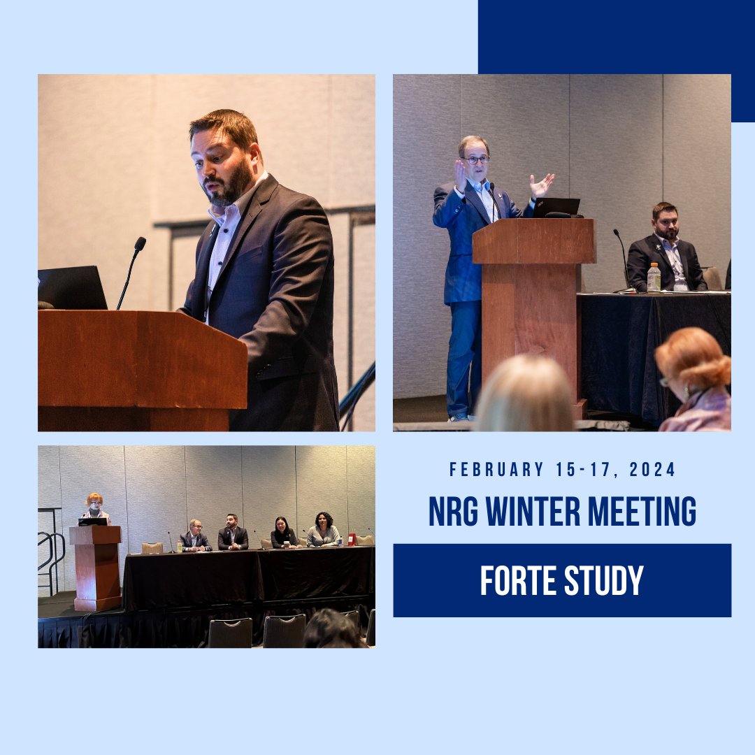 fortestudy's tweet photo. FORTE Leadership is passionate about accrual to #FORTEStudy!
Watch the FORTE Workshop from #NRG2024 to hear directly from study leadership and accruing sites: https://t.co/DmuBU4xVwx https://t.co/jqv0RTyc5n
