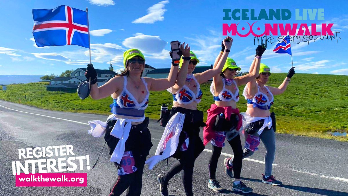 The official training for #MoonWalkIceland has kicked off! MoonWalkers YOU’VE GOT THIS! 👏 If you’re keen to join us for something extraordinary NEXT YEAR… Register your Interest NOW for 2025! walkthewalk.org/challenges/the… Tempted? Click the link above to find out more! 🐳