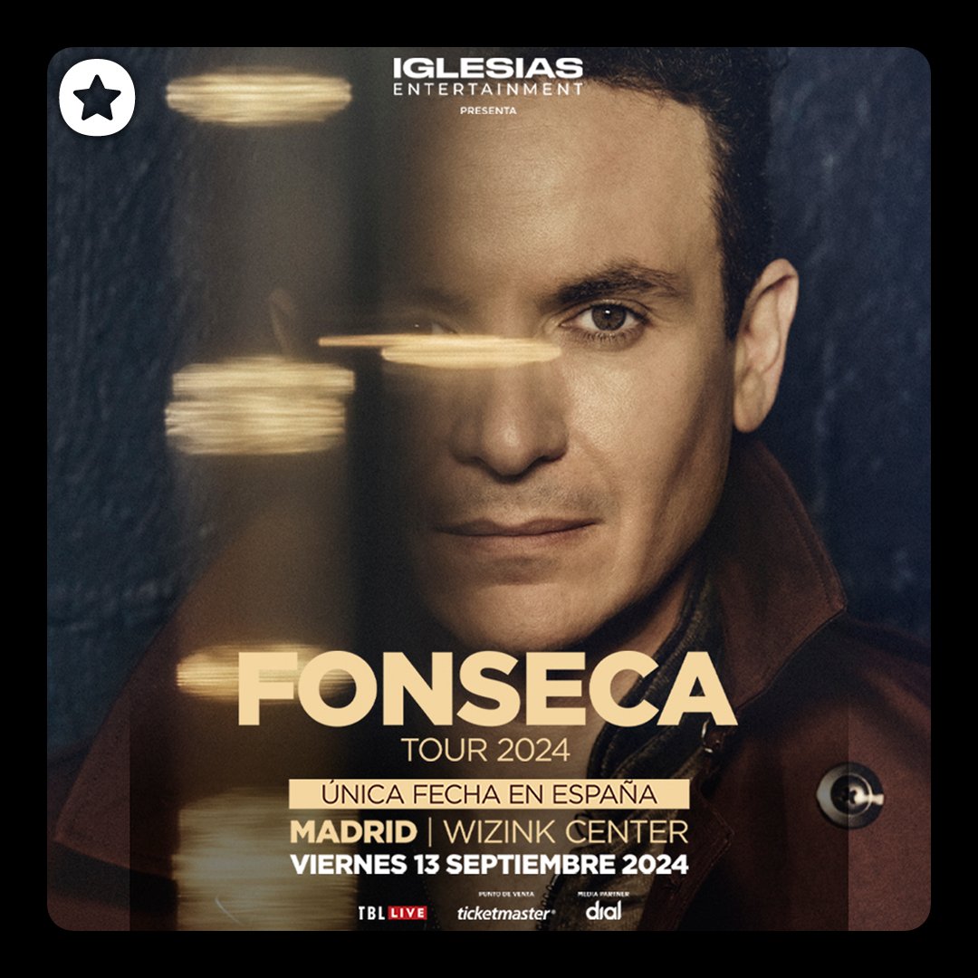 ¡No te pierdas el 'Fonseca Tour 2024' en Madrid 🇪🇸! El viernes 13 de septiembre de 2024, prepárate para vivir una noche llena de música y emoción con el increíble Fonseca. ¡Una experiencia única que no querrás perderte! 🎶✨