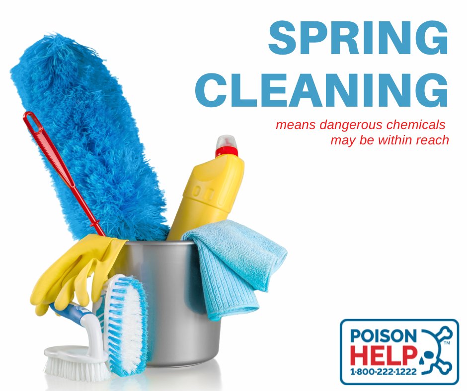 Remember to keep all cleaners and chemicals stored out of sight and reach of children and pets. Never leave children unattended while getting your #cleaning chores done.
#springclean #PoisonPrevention