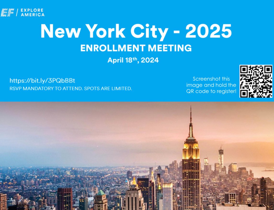 To all of my OE &amp; ON students,
Join me next summer on a trip to NYC ✈️🗽🌆🌃
