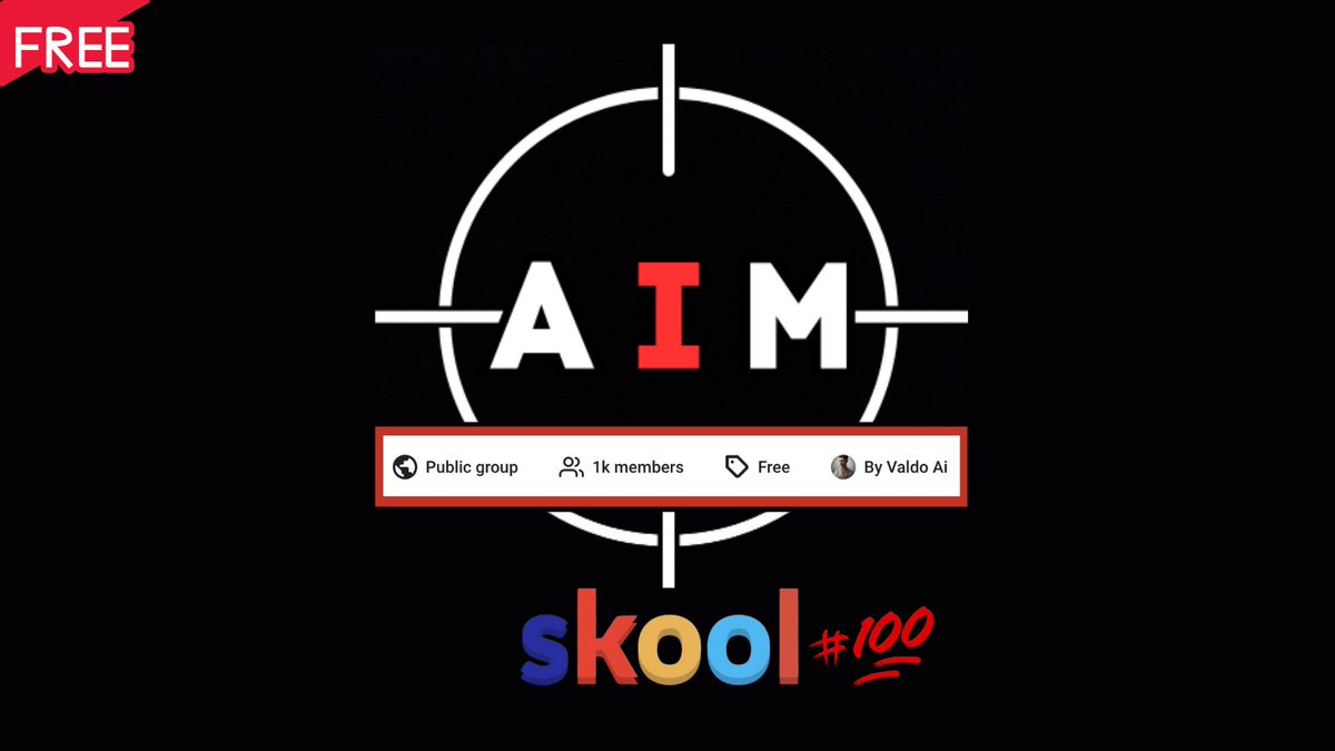 AI Mastery is now in the top #100 on Skool. Over 1,000+ members has joined in the past 48 hours. It's going to cost $197/month post launch. But for the next 24hrs It's FREE to join. To claim lifetime access simply: • Like • Reply 'AIM' • Follow me (to get auto DM)