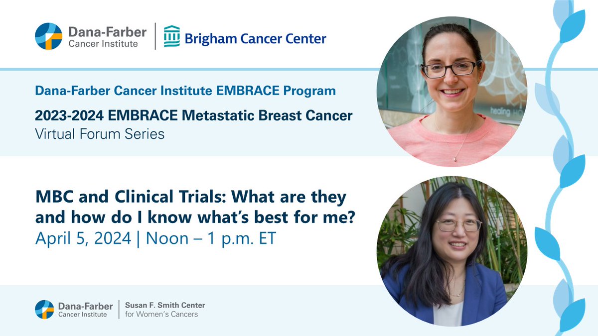 📣Last chance to register for tomorrow's🆓webinar on #ClinicalTrials for patients with #MBC, part of the EMBRACE #MetastaticBreastCancer Virtual Forum Series. A panel discussion about finding a clinical trial will follow the presentation. Register➡️➡️ms.spr.ly/6015cQYdl
