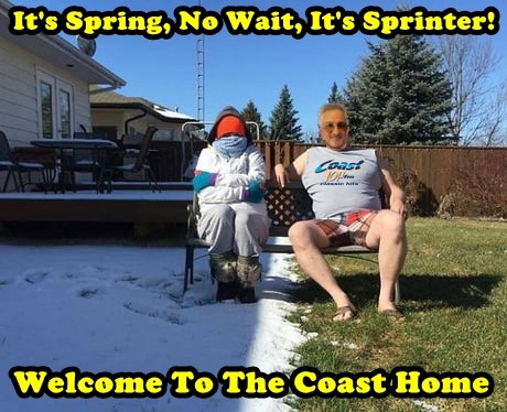 This has certainly been a weird winter/spring/fall/spring/winter/spring. Any summer this year I wonder? Welcome to the Coast Home with @tonyangelo59