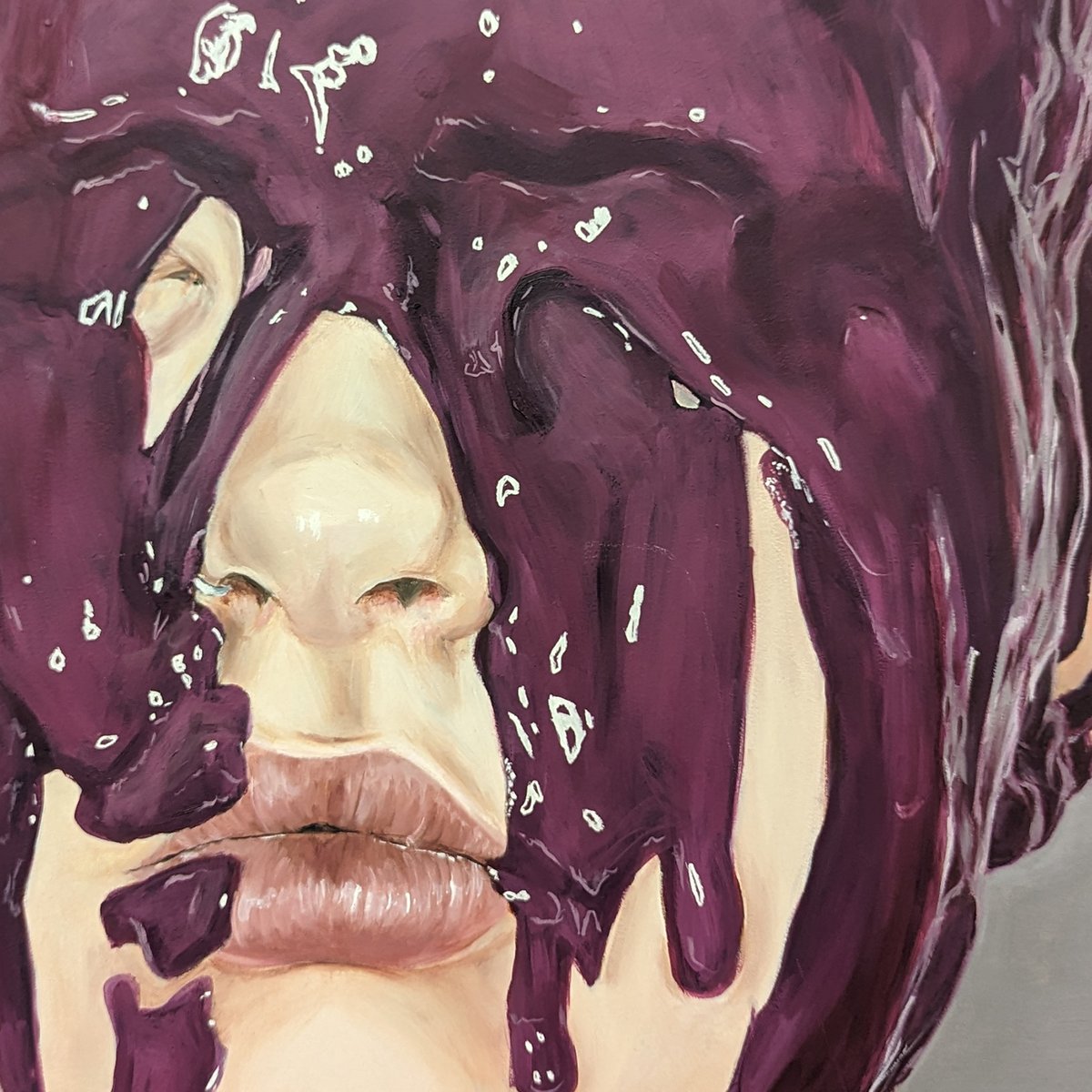 We have been enjoying posting cutaways by some of our amazingly talented students. To see the pieces in full, look out for the #TrueColours24 virtual art exhibition coming soon! 👀 📸 Cutaway shot of a painting by a student from @ICD1995