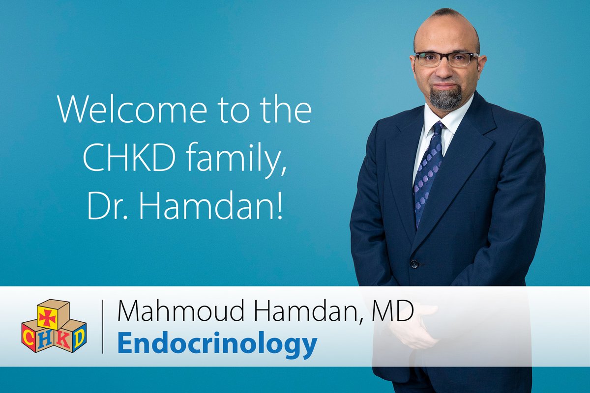 Meet Mahmoud Hamdan, MD, a recent addition to the #Endocrinology practice at #CHKD. Dr. Hamdan is board certified in #obesitymedicine and clinical #lipidology. He also has a special interest in thyroid disorders. Read more at bit.ly/49s9qLo. #Diabetes #Pediatrics