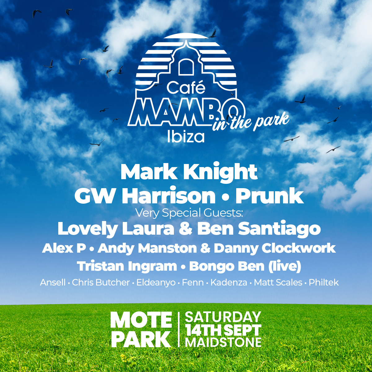 Mambo In The Park Maidstone! 🎪 We celebrate 30 years of Cafe Mambo Ibiza! General release & VIP tickets are available >> bit.ly/MamboInThePark… ⭐️