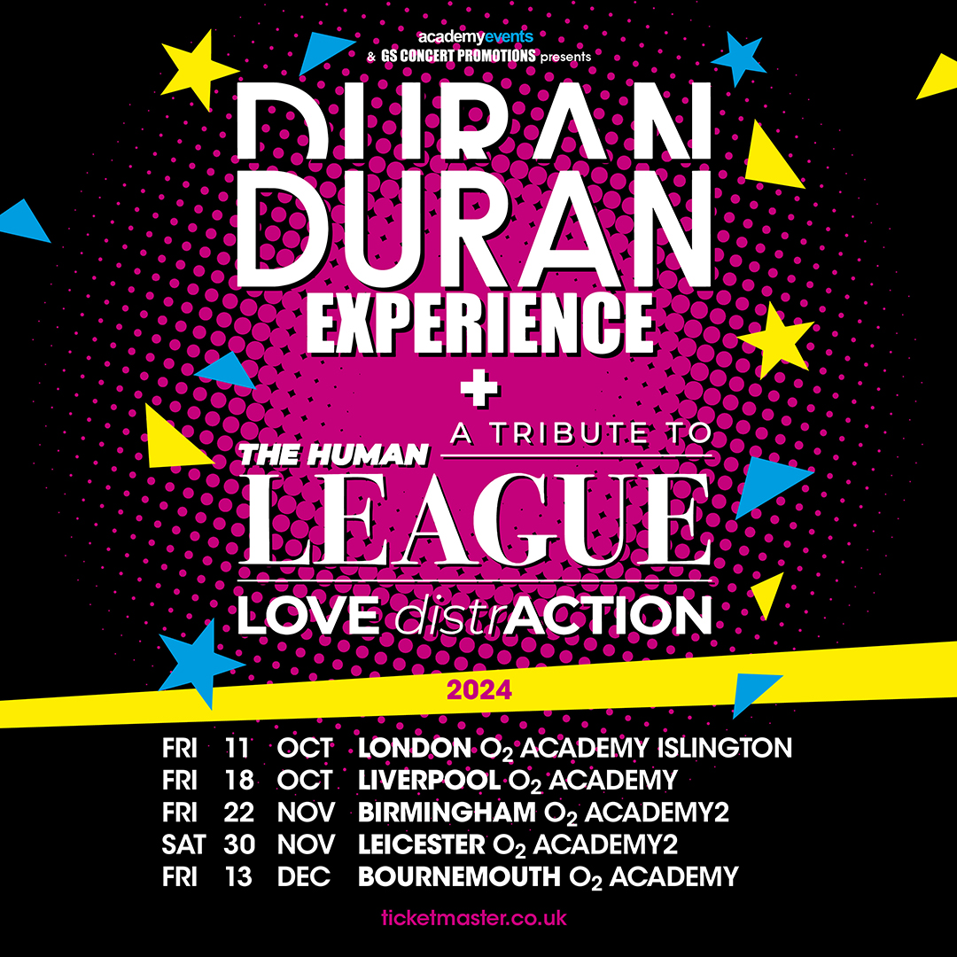 Tickets are on sale NOW for @DuranExperience and @HumanLeagueTrib - the ultimate tribute night, right here on Fri 18 Oct 🎤 Grab yours 👉 amg-venues.com/GGoM50R8upv