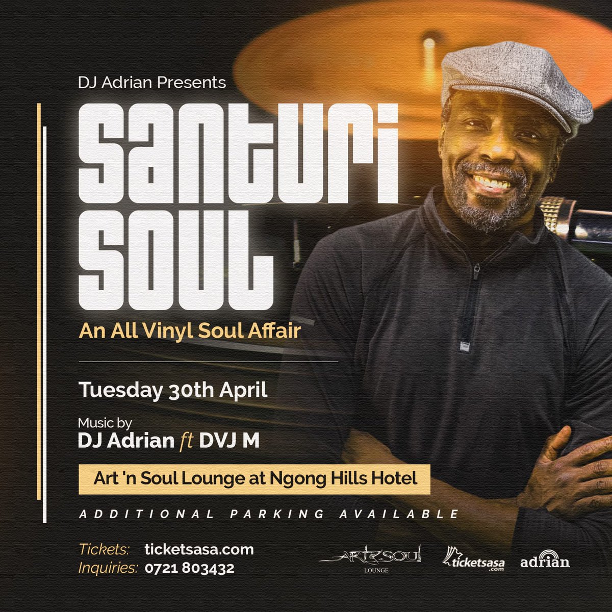 I love Playing My Records.Nothing Compares To That Rich Vinyl Sound. Introducing SANTURI SOUL. An All Vinyl Soul Affair. Will Be Serving You Your Favourite classic Hits Strictly On Vinyl On April 30th At Art n Soul Lounge. Get Tickets At ticketsasa.com/events/eventde…