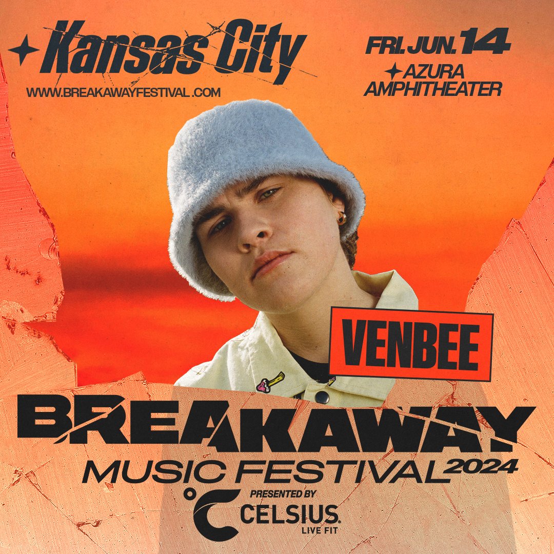 venbee.music (@venbeemusic) on Twitter photo Kansas City!! I'll be playing <a href="/BreakawayFest/">Breakaway Festival</a> on Friday June 14th!! single day tickets on sale tomorrow at 10am CT 🫶 loom.ly/o1uEG2c Kansas City!! I'll be playing <a href="/BreakawayFest/">Breakaway Festival</a> on Friday June 14th!! single day tickets on sale tomorrow at 10am CT 🫶 loom.ly/o1uEG2c