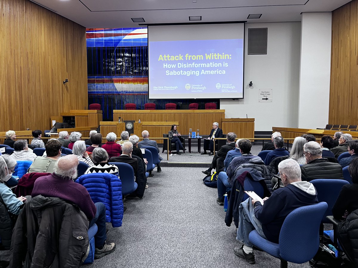 Chancellor Emeritus Mark Nordenberg teams up with author Barbara McQuade to delve into her eye-opening new book, 'Attack from Within: How Disinformation is Sabotaging America.' McQuade is an NBC News and MSNBC legal analyst and a Michigan Law professor.