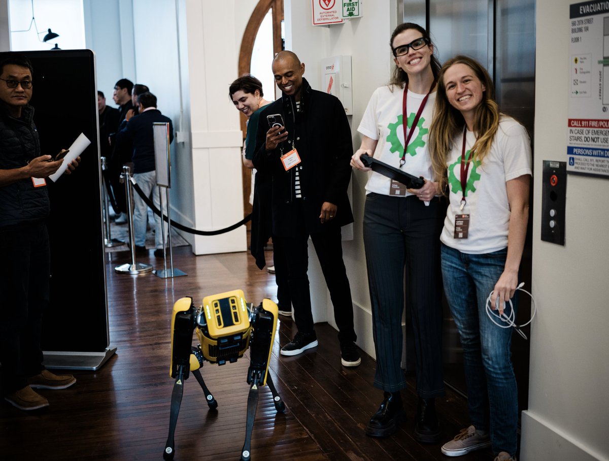 A highlight of the YC batch was the founders of @adagyrobotics taking over a corner of the YC office to develop their robot control software.  

YC's first office shared space with <a href="/tlbtlbtlb/">Trevor Blackwell</a>'s robotics startup, so it was a fun throwback to have robots in our office again.