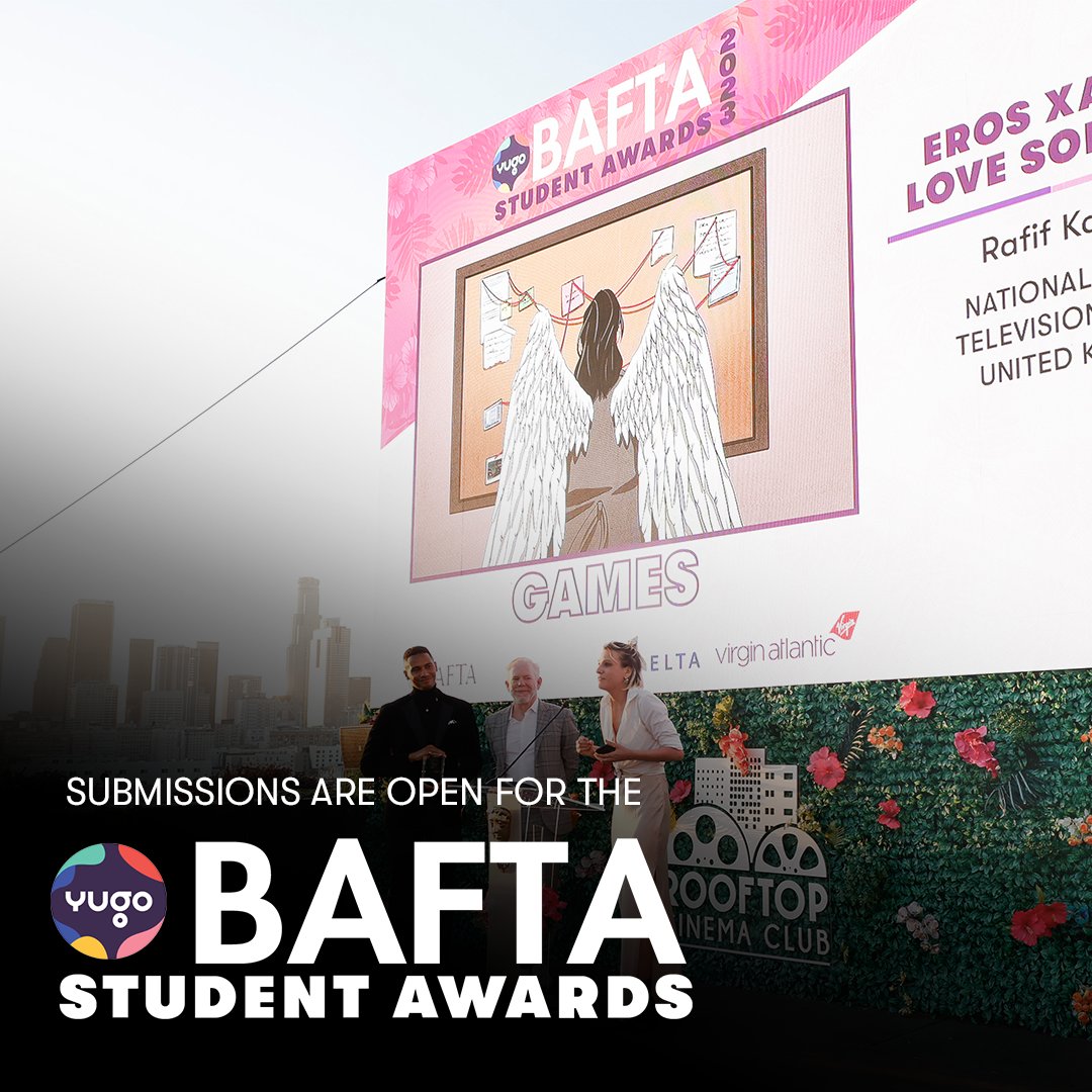 The Yugo BAFTA Student Awards is an annual event celebrating the works of the next generation of talented and innovative storytellers from around the globe. ⭐️ Submissions are now open in the Live Action, Animation, Documentary, Games, and Immersive categories.