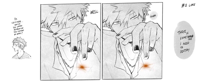 Second Lore :
Izuku asked Katsuki (Kacchan) one day………… 