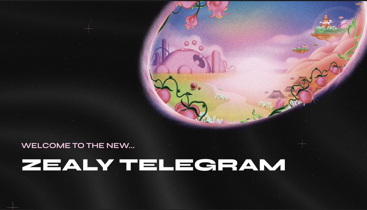 Let's kick off the excitement for Zealy's brand-new Telegram Channel! It's your go-to place to find out about for the most vibrant Zealy communities, enticing rewards, and cutting-edge projects. t.me/Zealy_Announce…🎉 In true Zealy fashion, we're hosting a sprint to