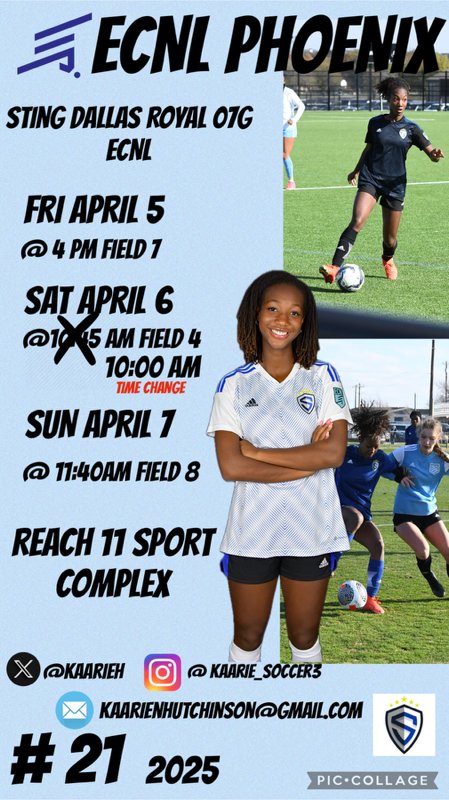 Same gameplan!  Coaches grab your breakfast and coffee and still come see us play!  #humbledandhungry <a href="/ECNLgirls/">ECNL Girls</a> <a href="/ImYouthSoccer/">ECNL/GA/Recruiting/College Soccer</a> <a href="/stngroyal07ecnl/">Sting Royal 07 ECNL</a> <a href="/Bplwilliams/">Ben Williams</a> <a href="/TopDrawerSoccer/">TopDrawerSoccer</a> <a href="/TheSoccerWire/">SoccerWire</a>