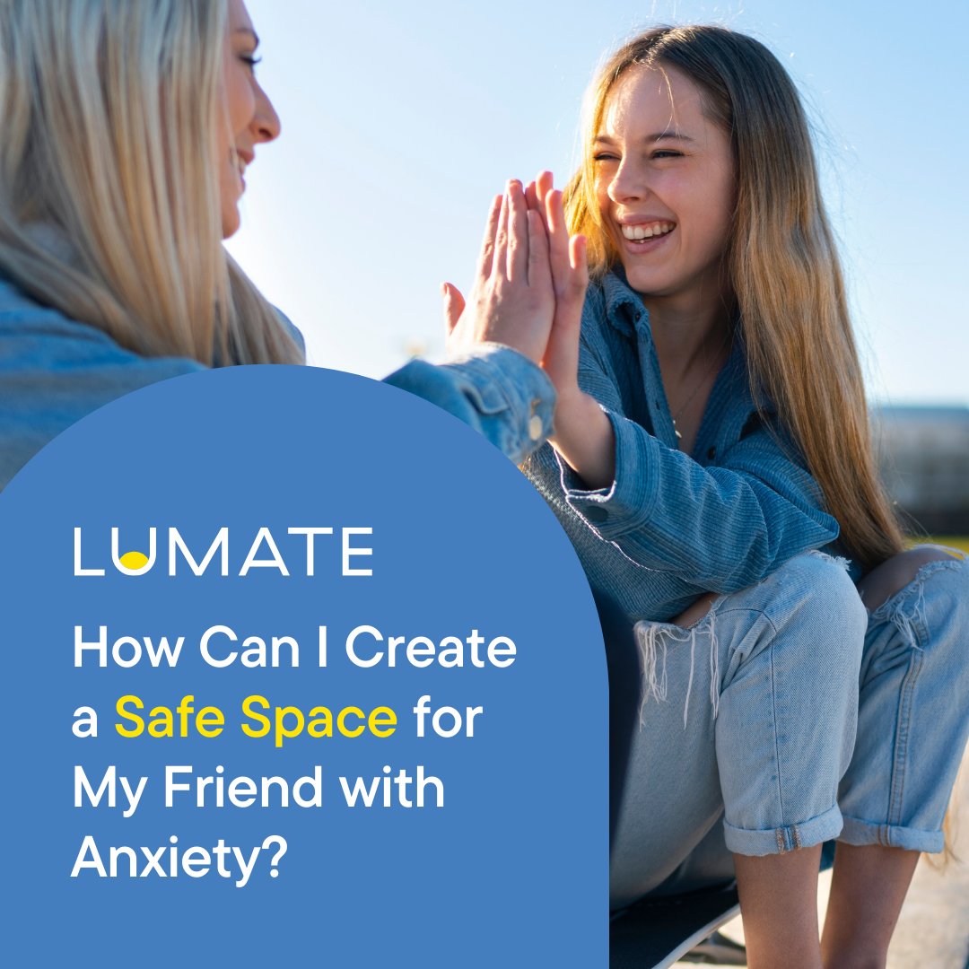 lumatehealth's tweet image. Learn more on how to create a safe space for your friend here: go.lumatehealth.com/49JUV68

#AnxietyAwareness #MentalHealthEducation #Telehealth #CBT #LiveBravely #UMatter