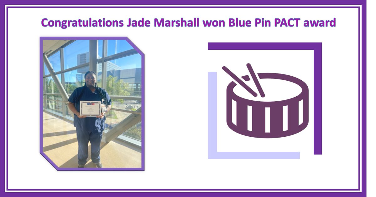 #neuronurses #neuroscience #utswnurses #neurotwitter #MedTwitter @DaiWaiOlson Congratulations! Jade Marshall, won Blue Pin PACT Award