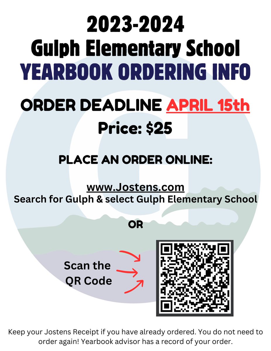 April 15th is the deadline for ordering yearbooks! Find the link in our profile!