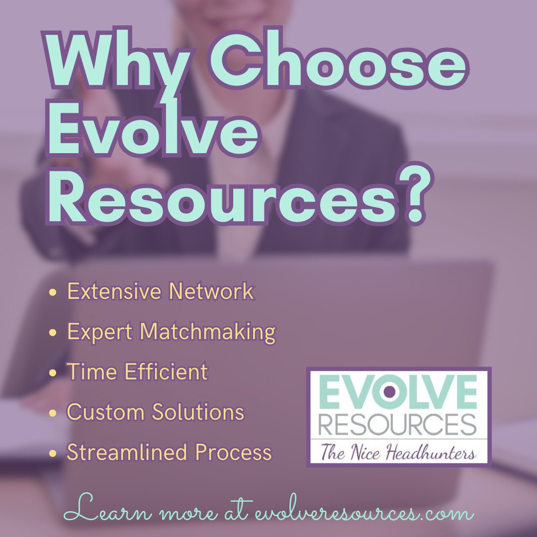 EvolveRecruits's tweet image. Struggling to find the perfect candidates for your open positions? Evolve Resources can help streamline the hiring process. Contact us to schedule a consultation and evolve your workforce today! #evolveresources #theniceheadhunters 📱(813) 436-3700 💻evolveresources.com