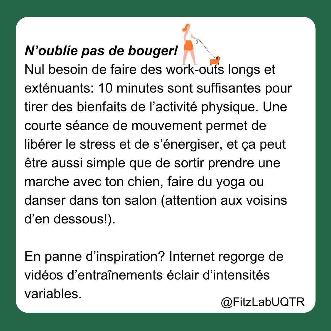🌸Alors que la fin de session approche à grands pas, il est essentiel de se rappeler l'importance de prendre soin de soi. Cette semaine, Arianne vous donne 4 conseils pour vous aider à traverser cette période chargée tout en préservant votre #BienEtre physique et mental.
