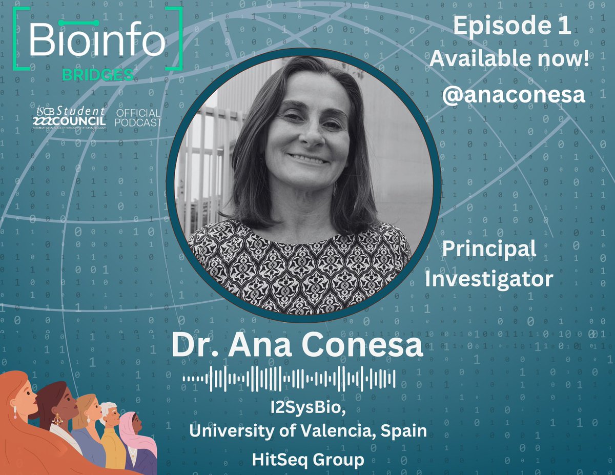 🎉Exciting News! Listen to our @HiTSeq member Dr. Ana Conesa @anaconesa talking about her career journey and experience with long-read sequencing in this new episode from the @iscbsc 'BioinfoBridges' #podcast! 🎙️Listen here!👇open.spotify.com/episode/469vMK… #bioinformatics #methods