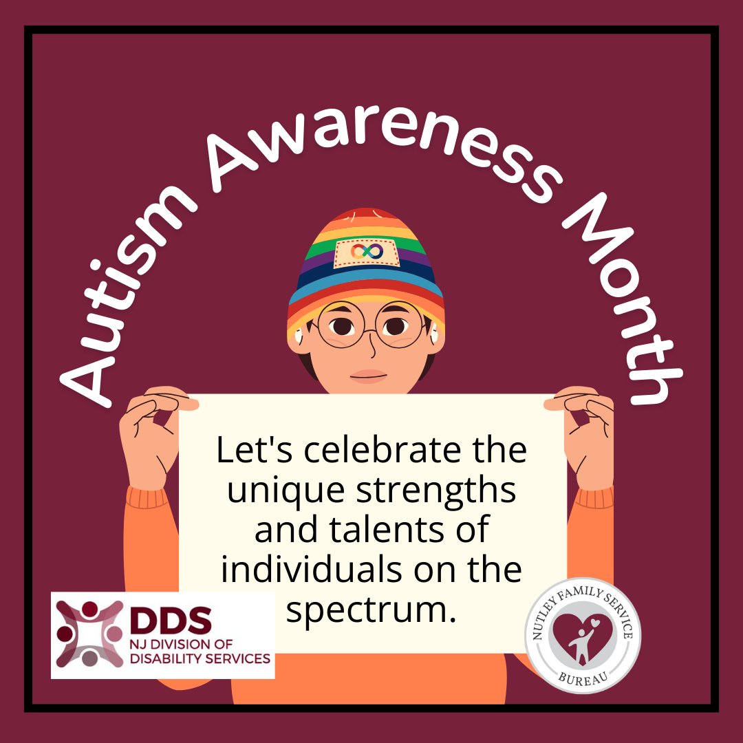 April is Autism Awareness Month! 

Let's celebrate the unique strengths and talents of individuals on the spectrum. 

Let's promote understanding, acceptance, and inclusion for a more compassionate world together. #AutismAwareness #AcceptanceMatters 🧩