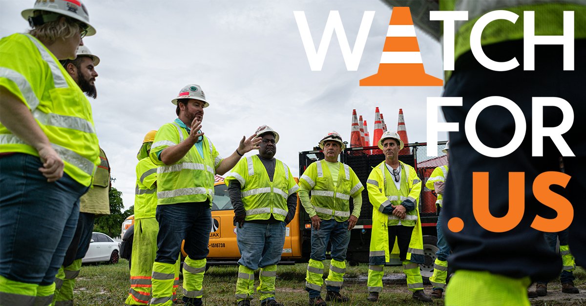 👷‍♂️👷‍♀️ Join #WatchForUs, NAPA's public-facing work zone safety campaign. Look for ways to participate in National Work Zone Awareness Week April 15-19 in the online toolkit. 🚧 #NWZAW hubs.la/Q02rQB7j0