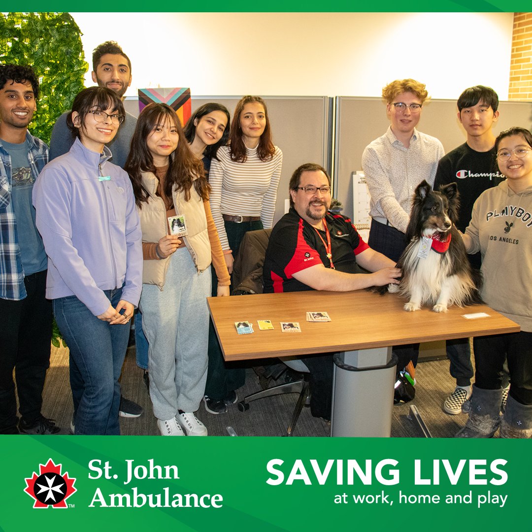 sja_mbntnu's tweet photo. On Tuesday, we had the pleasure to send out 2 of our Therapy Dogs teams to @umanitoba Student Wellness Centre, for their Pause for Paws event!
#sja #stjohn #stjohnambulance #therapydogs #therapydogprogram #communityservices #therapydog #uofmanitoba #uofm #tdp #tdprogram https://t.co/CviIfEHgMw