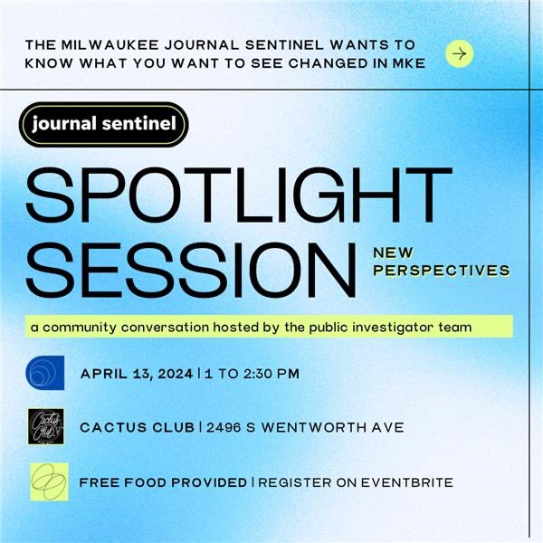 Chat with the @journalsentinel's Public Investigators at @cactusclubmke on April 13 and enjoy free food. We’ve helped folks cancel carwash memberships, fight off evictions & parking tickets. Now we want to hear from you No story is too big or too small! 🔦 bit.ly/publicinvestig…