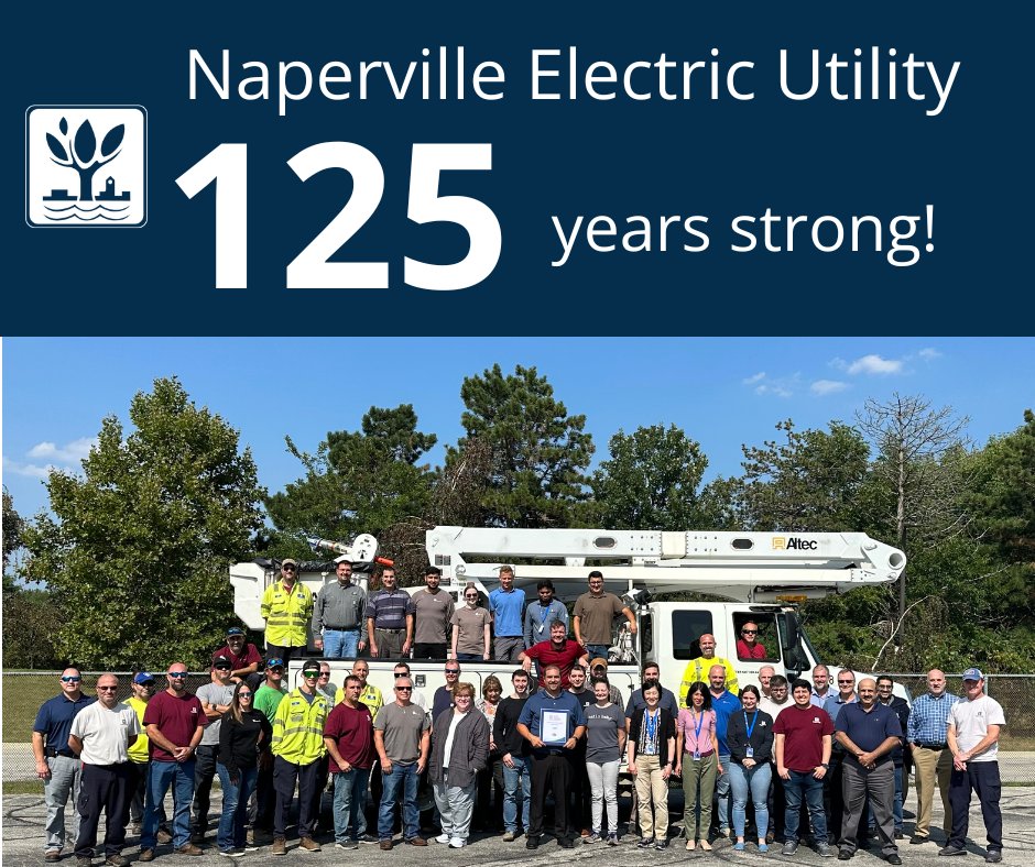 Did you know that Naperville Electric Utility is celebrating its 125th anniversary? Stay tuned for some electrifying celebration plans!