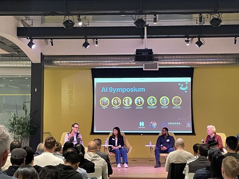 Our partner, @gerster, spoke at the AI Symposium alongside @C0nd0r85 (Microsoft) & Gloria Zhang (DCM Ventures), discussing AI's impact on startups & venture strategy and its growing power to transform the industry. #AISymposium #VentureCapital #Innovation #AI
