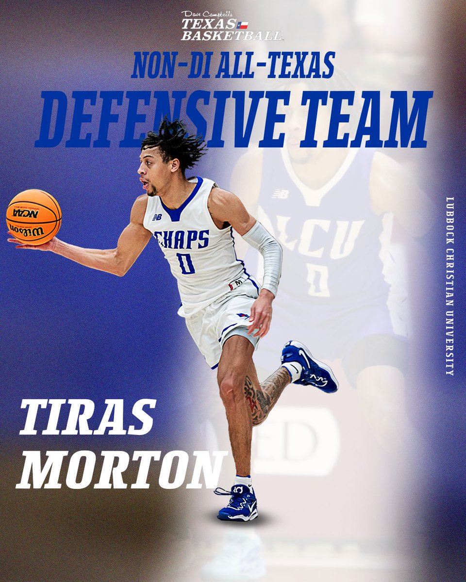 𝙇𝙤𝙘𝙠 𝘿𝙤𝙬𝙣. 🔒 @TirasMorton has been named to the @dctf Non-D1 All-Texas Defenive Team!