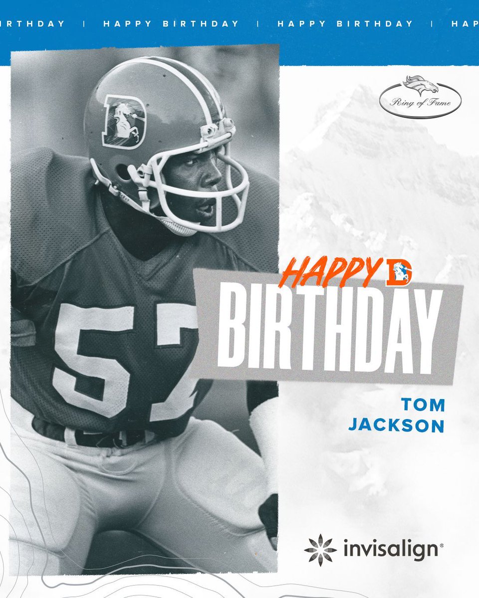 RT to help us wish #BroncosROF LB Tom Jackson a happy birthday! 🥳