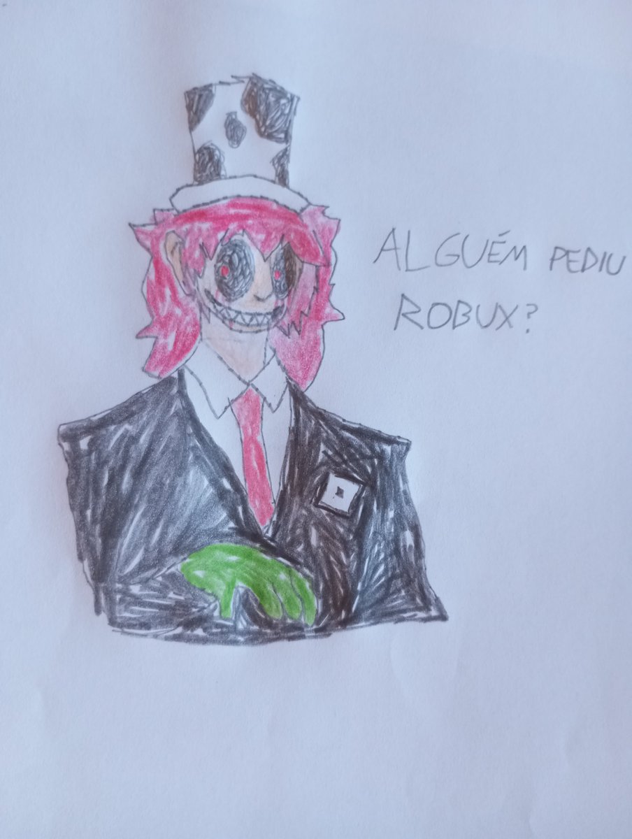 G4bs_Flor35's tweet image. Esse desenho aqui fiz pro @TSlendyman como se fosse um Admin do Roblox baseado nessa imagem ficou maravilhoso kkkk
#RobloxMemes #RobloxSweep
