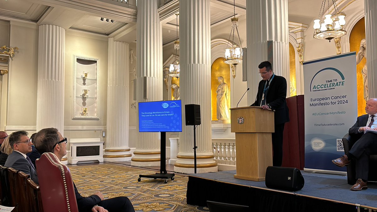 The Oncology Workforce in Crisis: They Care for Us. Do we Care for them? Delivered by @nicolobattisti at Mansion House during the launch of the Cancer Workforce Fund.