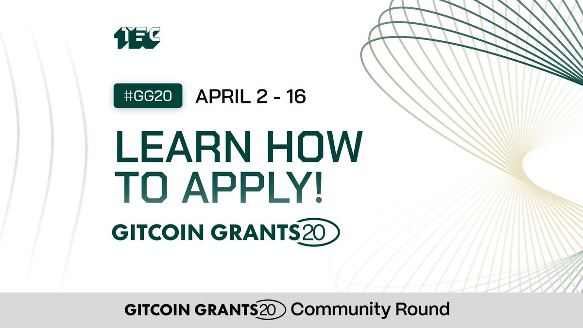 🚀 Excited about the future of #TokenEngineering? The TE QF Grants Round: Spring 2024 has just kicked off its application period!

Application deadline: April 16th.

Make an impact with your application today! 🌟

Learn how to apply in this thread 🧵🧵🧵