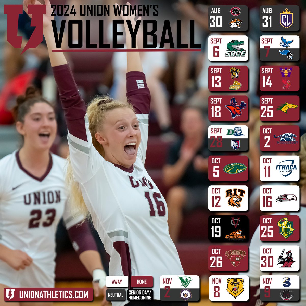 Union College Volleyball tweet media