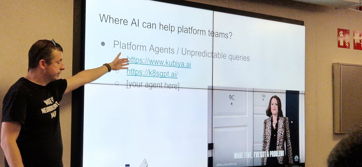 MadridDevops's tweet image. Mostrando ejemplos y agentes para aprovechar la ayuda de la GenAI en el día a día de plataforma. #madrid_devops